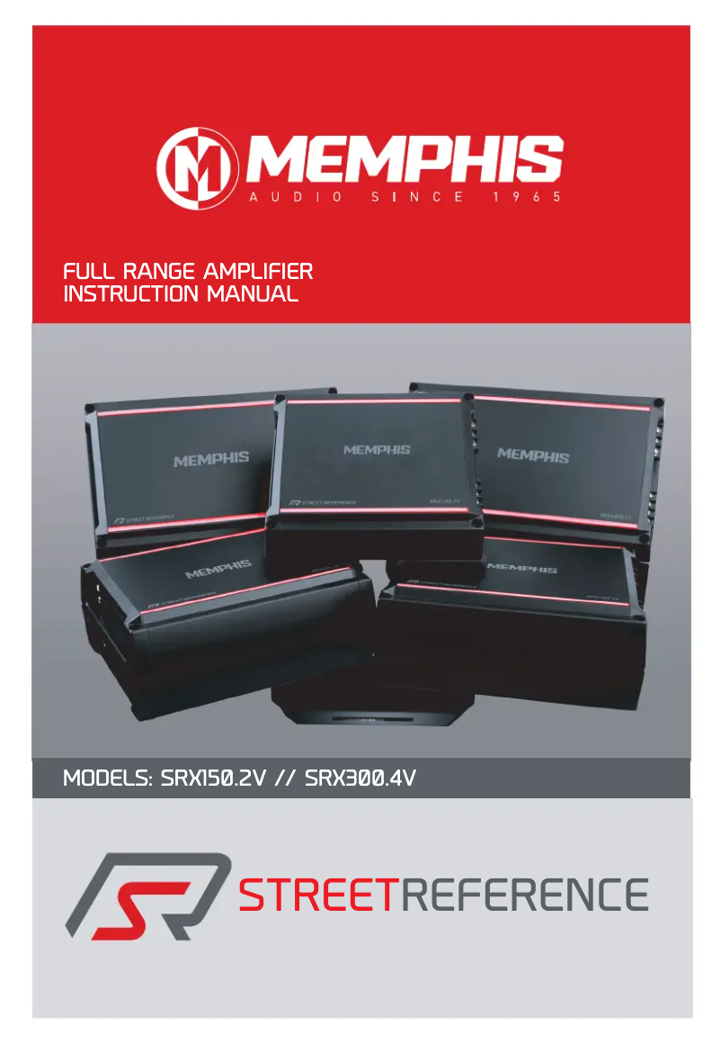 Page n°1 - Manuel utilisateur Memphis Audio SRX300.4V