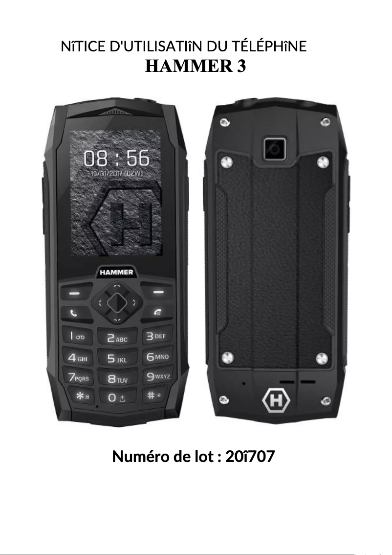 Image de la première page du manuel de l'appareil Hammer 3