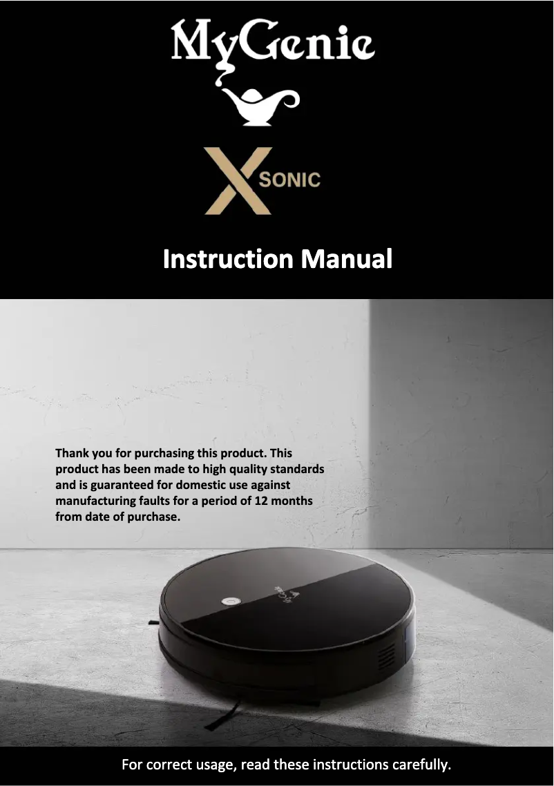 Page n°1 - Manuel utilisateur MyGenie XSonic