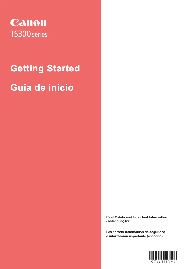 Image de la première page du manuel de l'appareil PIXMA TS302a