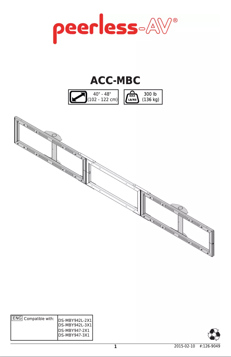 Imagen de la primera página del manual del dispositivo ACC-MBC