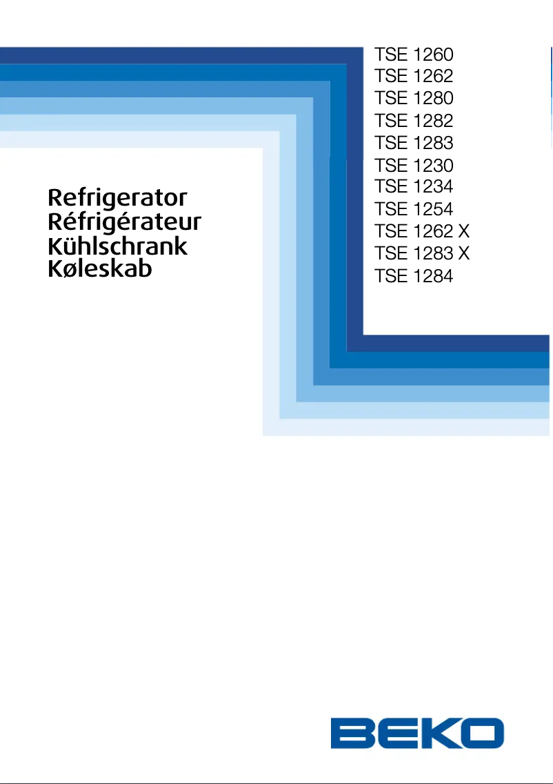 Page n°1 - Manuel utilisateur Beko TSE 1262