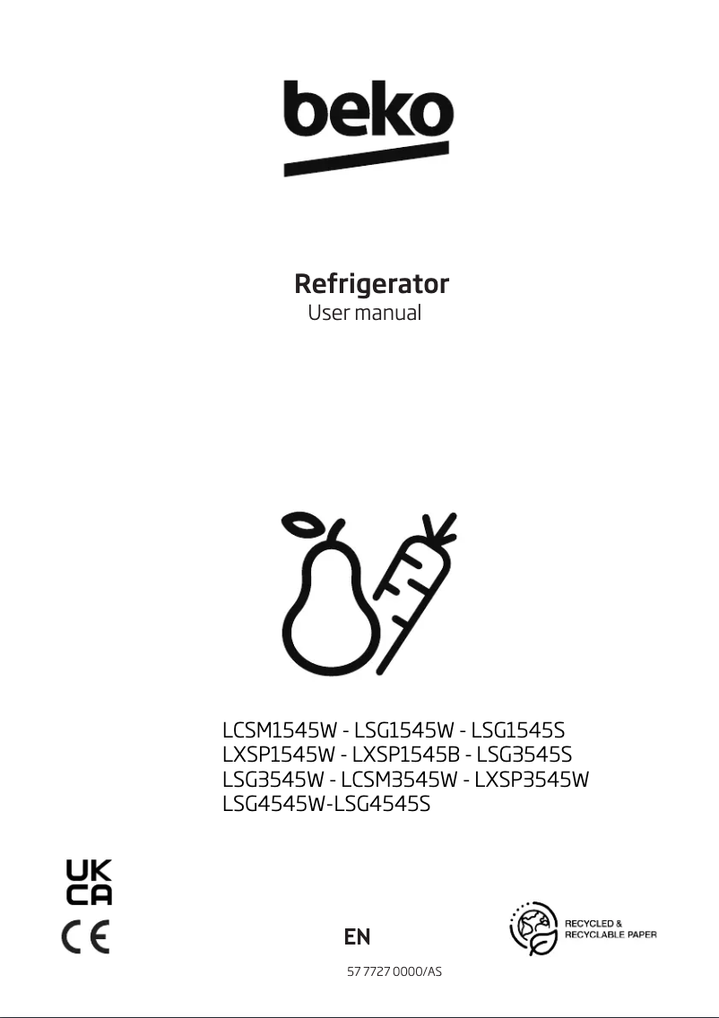 Image de la première page du manuel de l'appareil LSG4545B