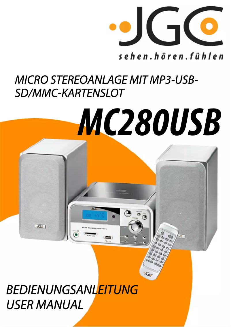 Image de la première page du manuel de l'appareil MC280USB