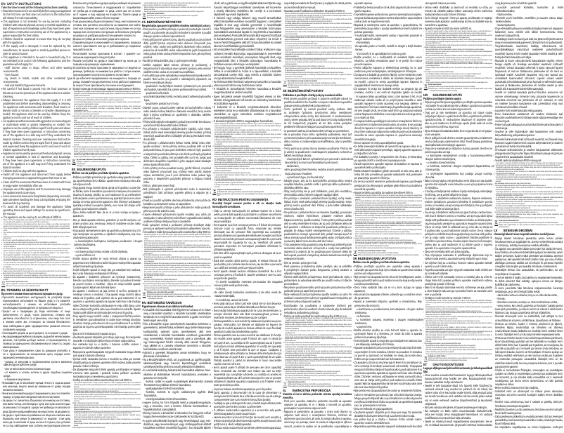 Page n°1 - Instructions de sécurité Tefal Easymax HT2501