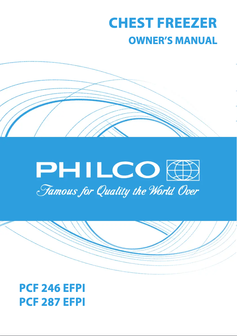 Page n°1 - Manuel utilisateur Philco PCF 246 EFPI