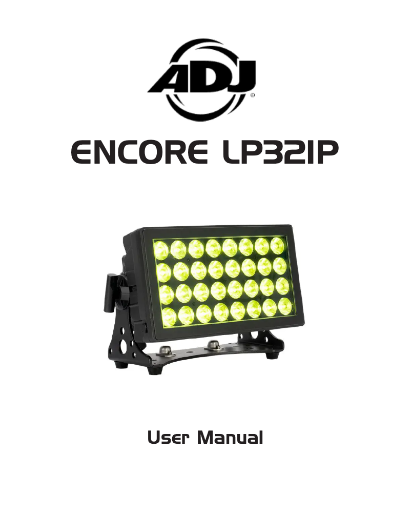 Page n°1 - Manuel utilisateur American DJ ENCORE LP32IP