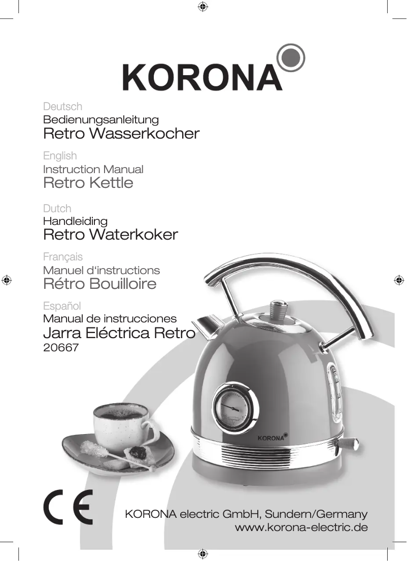 Image de la première page du manuel de l'appareil 20667