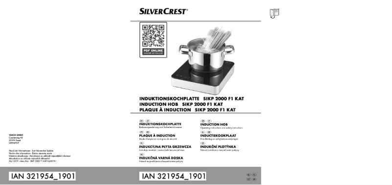 Page n°1 - Manuel utilisateur SilverCrest SIKP 2000 F1 KAT