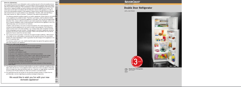 Image de la première page du manuel de l'appareil DTL+ 1026