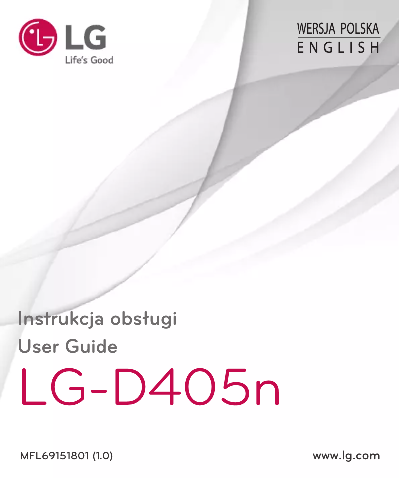 Page n°1 - Manuel utilisateur LG D405n L90