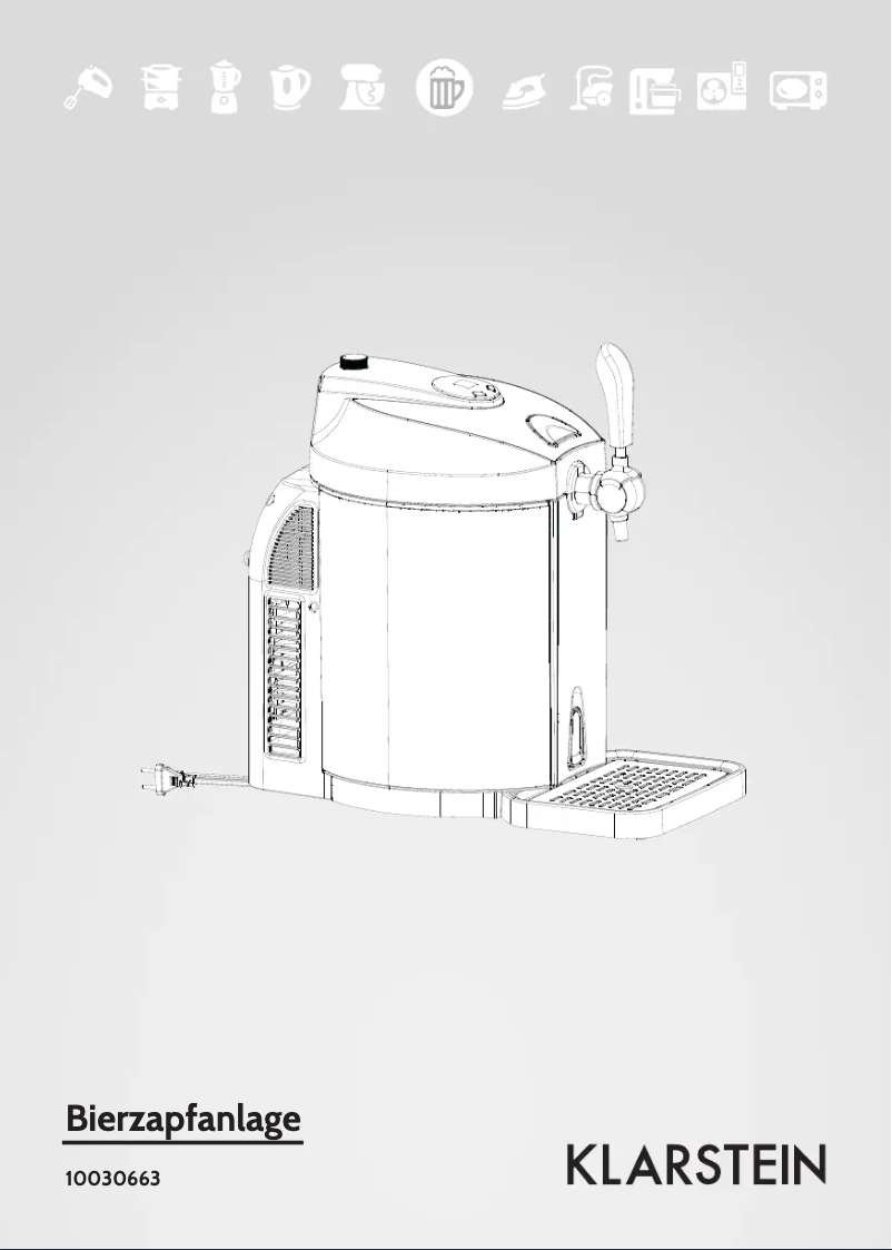 Page 1 de la notice Manuel utilisateur Klarstein 10030663