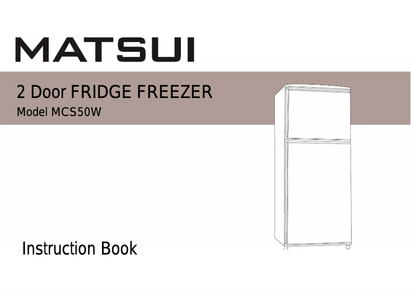 Page 1 de la notice Manuel utilisateur Matsui MCS50W
