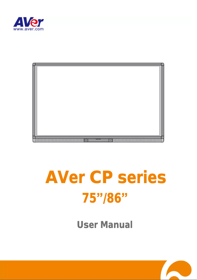 Page 1 de la notice Manuel utilisateur AVer CP86