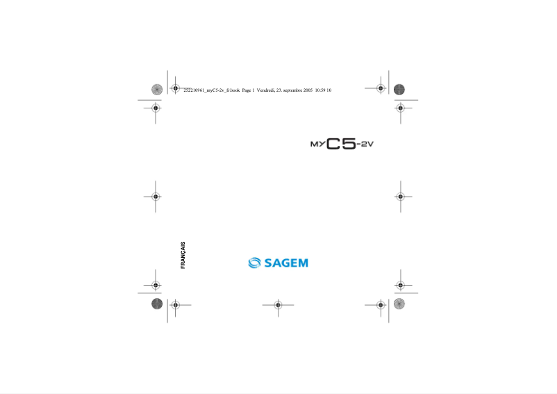 Page n°1 - Manuel utilisateur Sagem myC5-2v