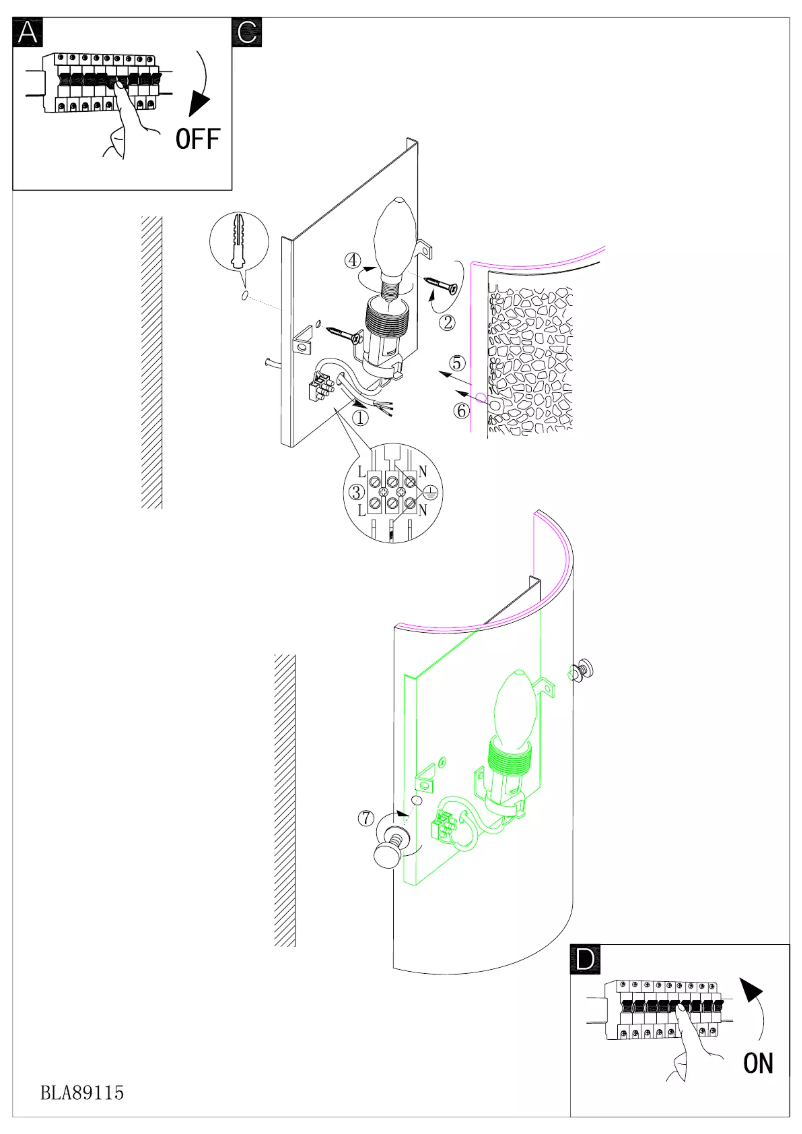 Page n°1 - Manuel utilisateur Eglo Almera