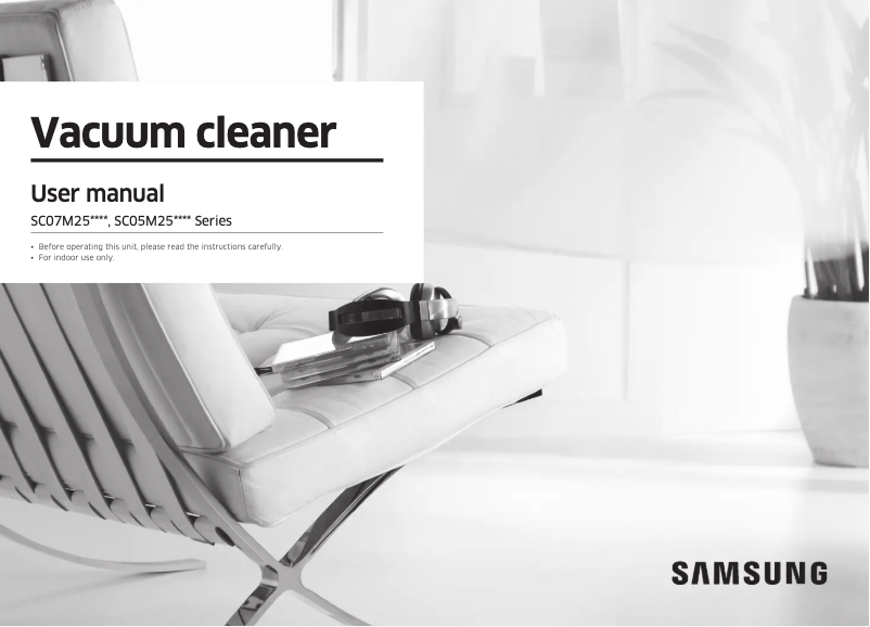 Page n°1 - Manuel utilisateur Samsung SC07M25H0WB