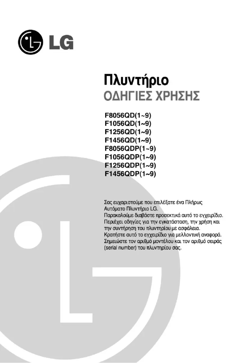 Page 1 de la notice Manuel utilisateur LG F1256QDP