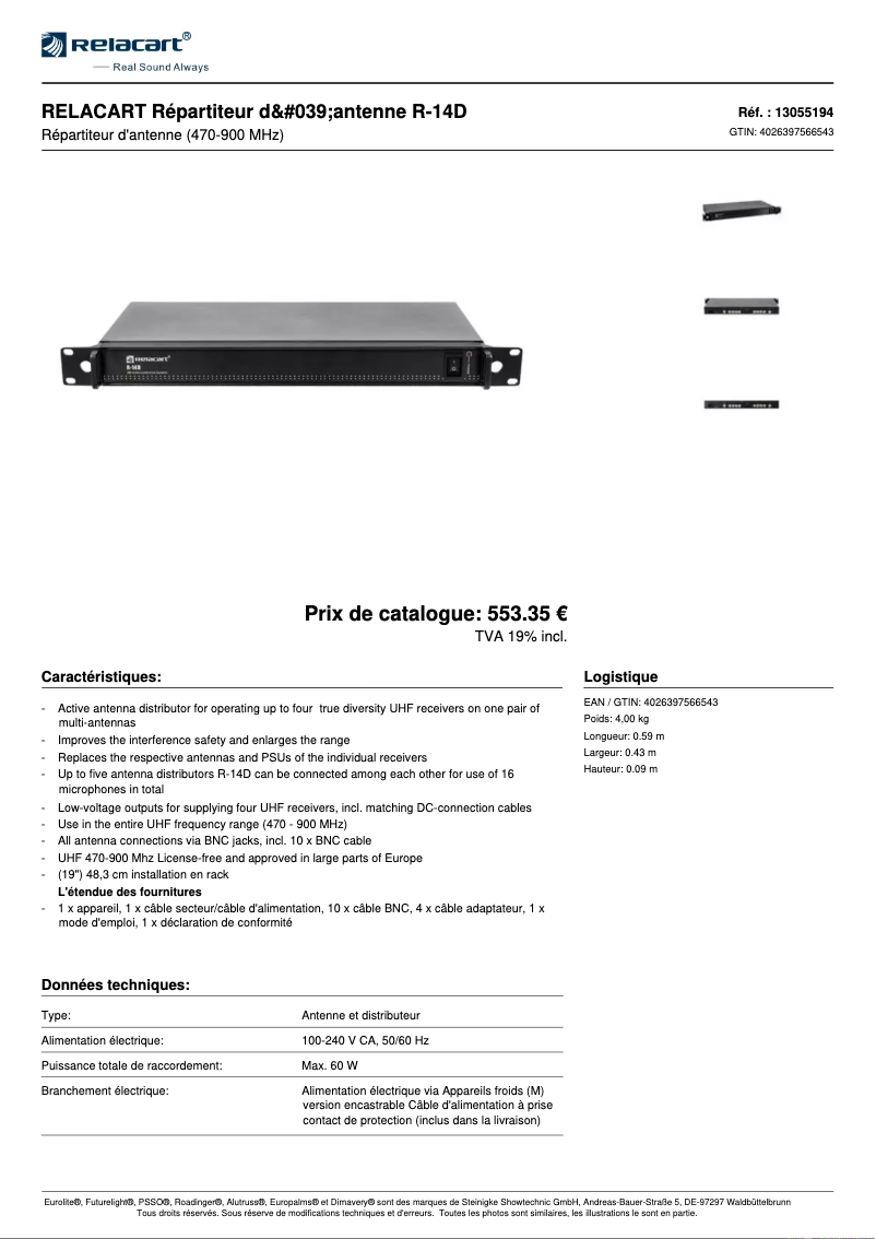 Image de la première page du manuel de l'appareil R-14D