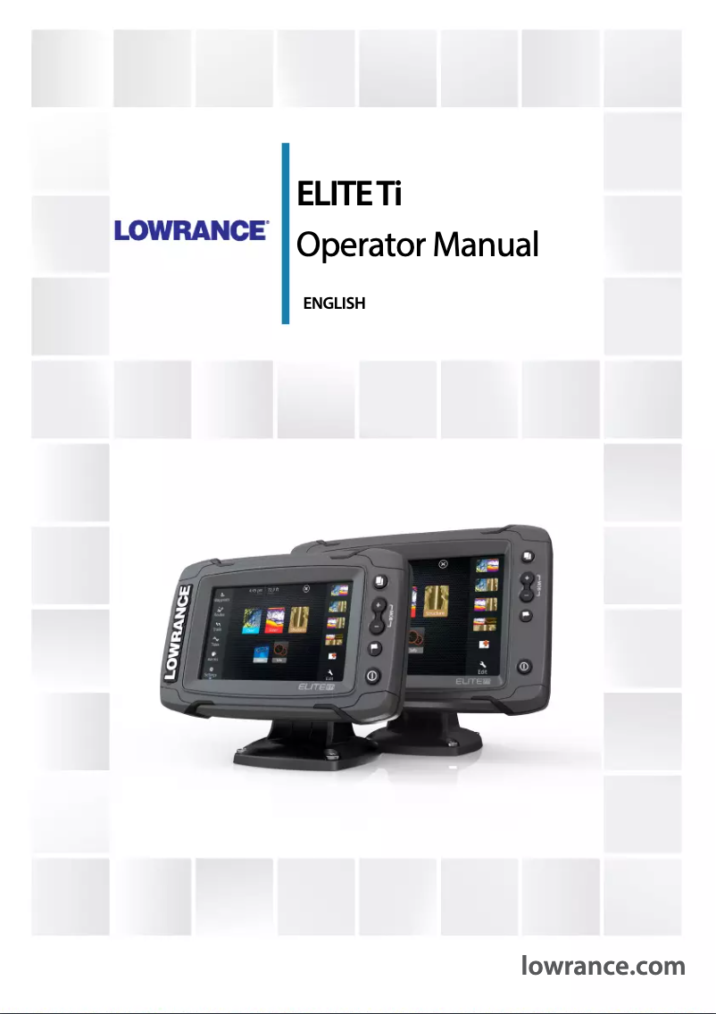 Page 1 de la notice Manuel utilisateur Lowrance Elite-5 Ti