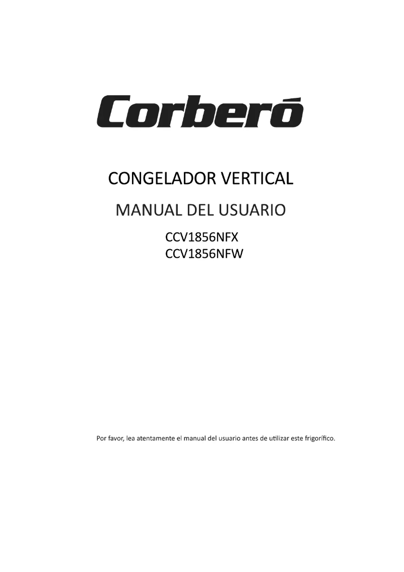 Page n°1 - Manuel utilisateur Corbero CCV1856NFW