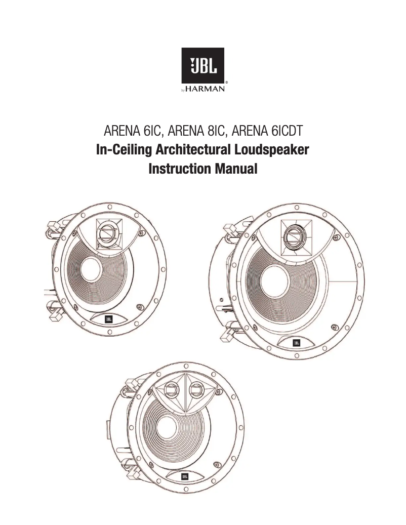 Page n°1 - Manuel utilisateur JBL Arena 6IC