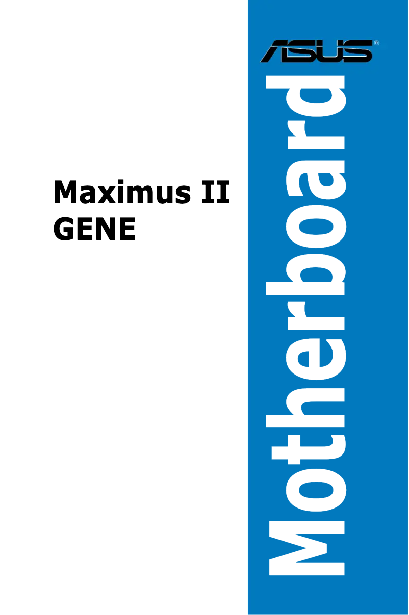 Page 1 de la notice Manuel utilisateur Asus Maximus II GENE