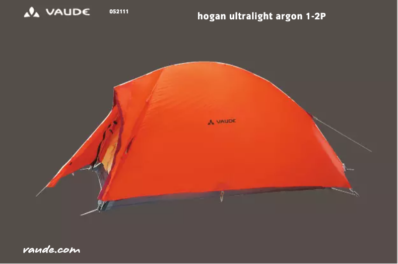Image de la première page du manuel de l'appareil Hogan UL Argon 1-2P