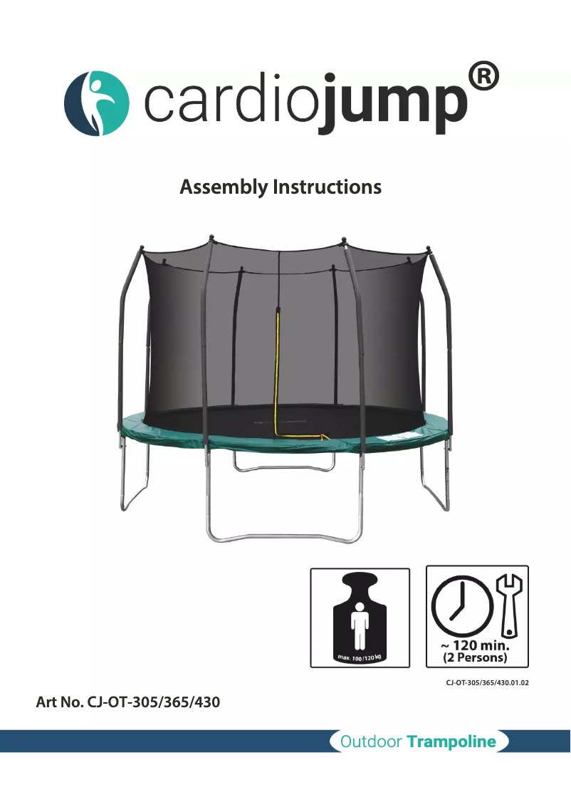 Page 1 de la notice Manuel utilisateur Cardiojump CJ-OT-305
