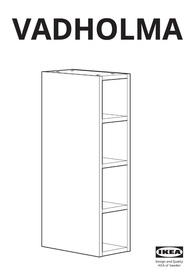 Imagen de la primera página del manual del dispositivo VADHOLMA 203.743.38
