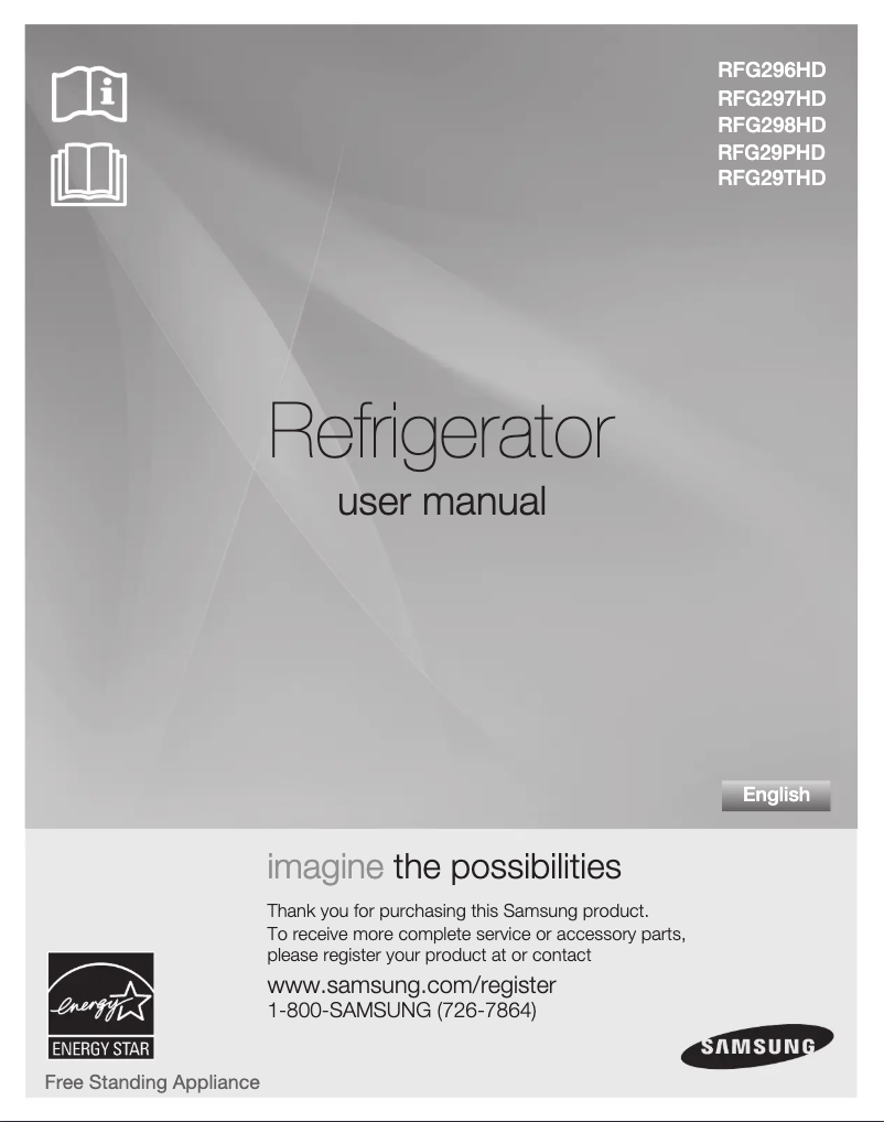 Image de la première page du manuel de l'appareil RFG297HDWP