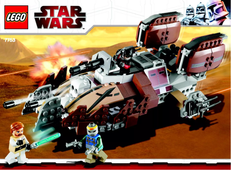 Page 1 de la notice Manuel utilisateur Lego Star Wars 7753