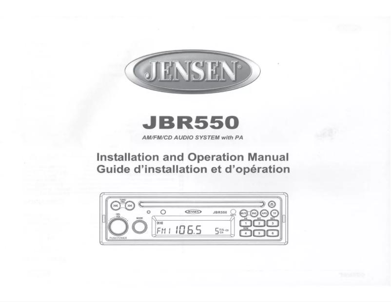 Page 1 de la notice Manuel utilisateur Jensen JBRMICKIT1