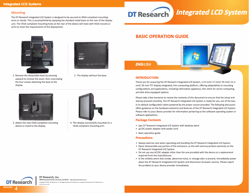 Página 1 del manual Manual de usuario DT Research DT519T