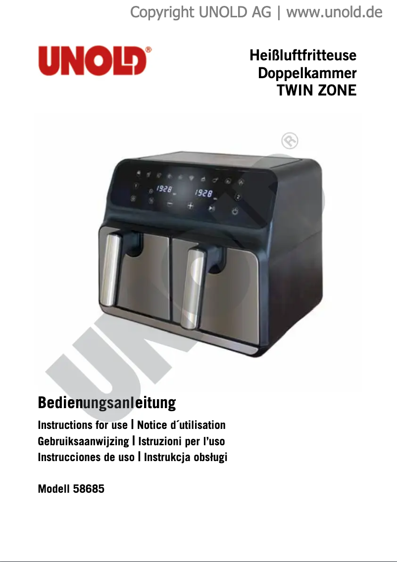 Image de la première page du manuel de l'appareil Twin Zone 58685