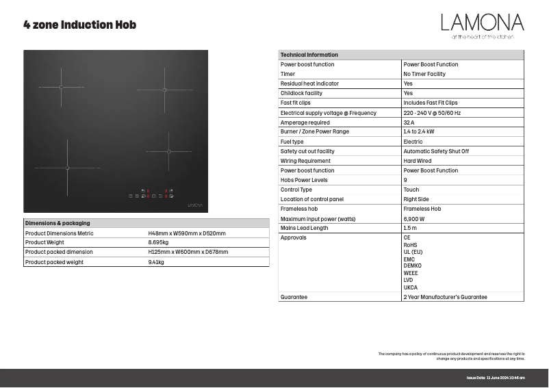 Image de la première page du manuel de l'appareil LAM1805