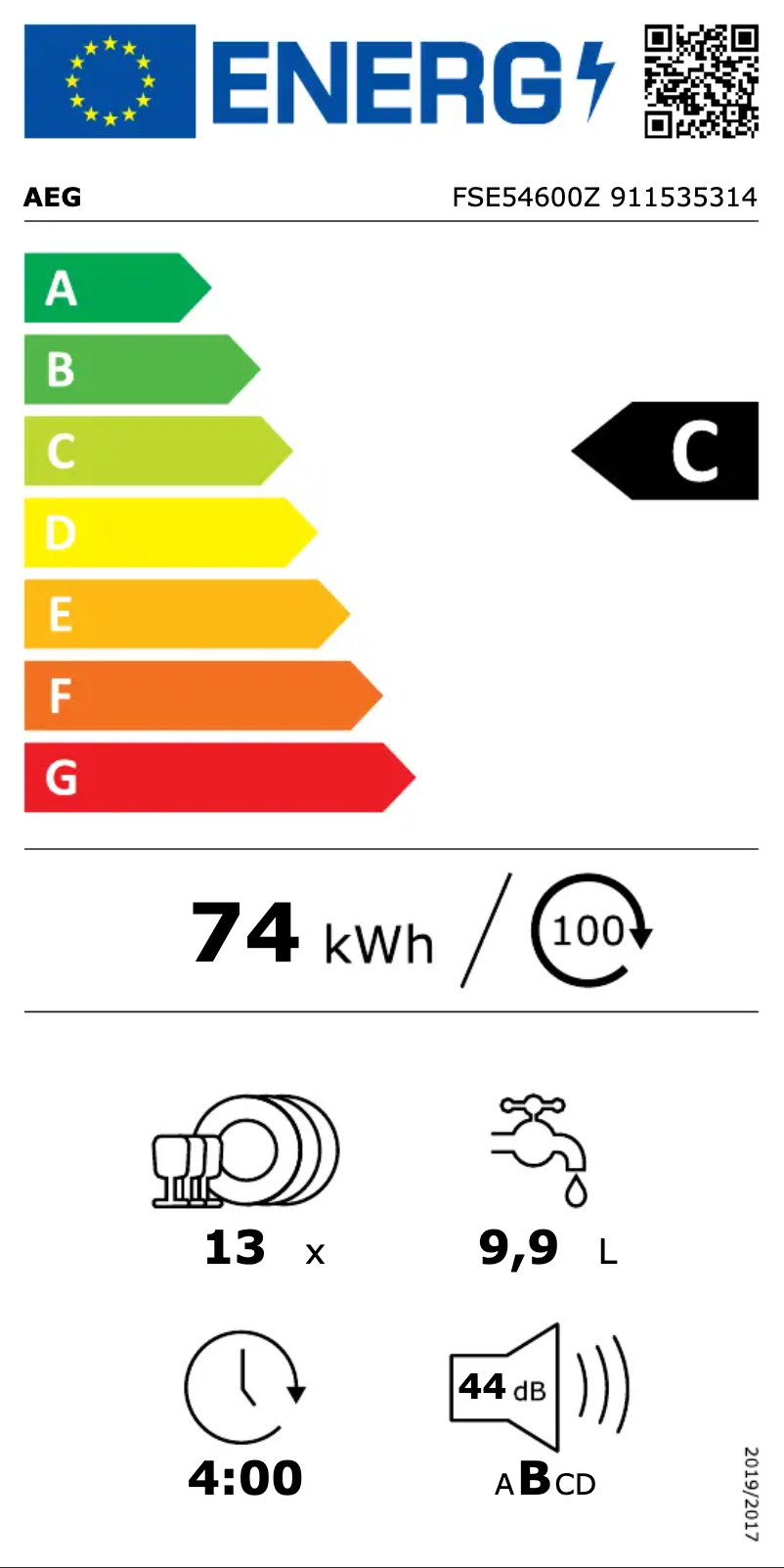 Image de la première page du manuel de l'appareil FSE54600Z