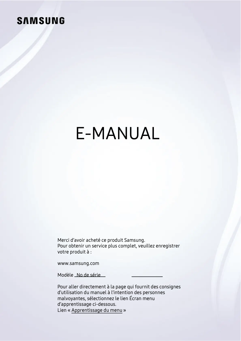 Page n°1 - Manuel utilisateur Samsung QN75QN88BAF