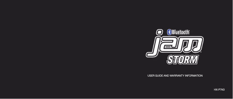 Page n°1 - Manuel utilisateur Jam Storm