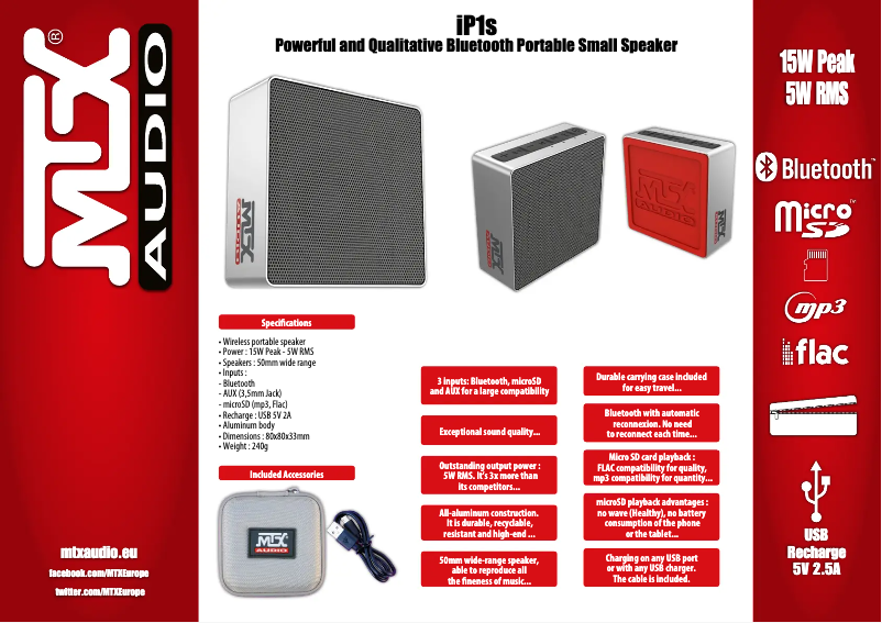 Image de la première page du manuel de l'appareil iP1s