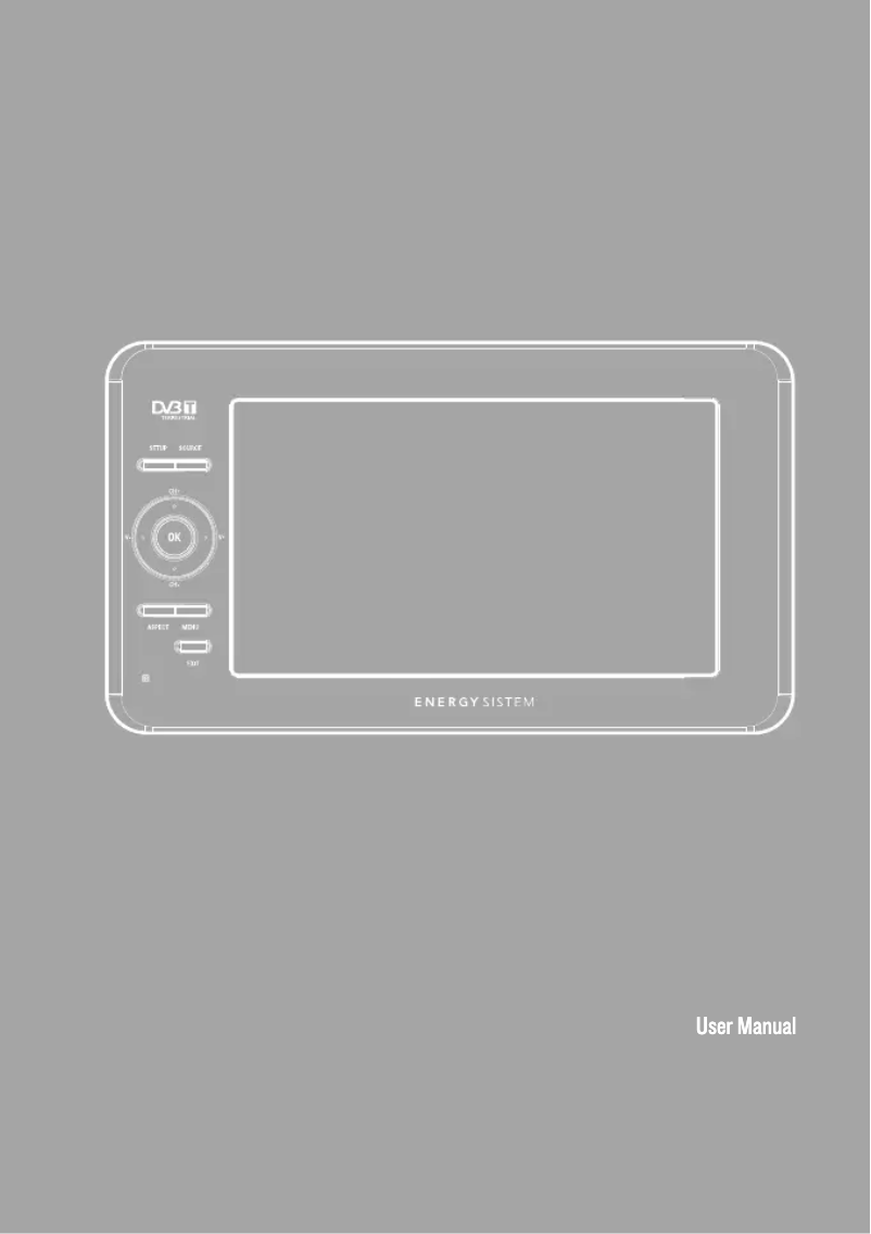 Image de la première page du manuel de l'appareil Energy TV1090