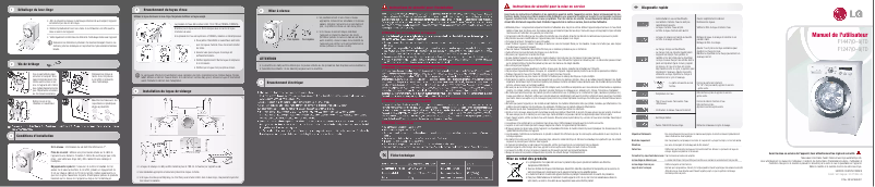 Page 1 de la notice Manuel utilisateur LG F14475TD