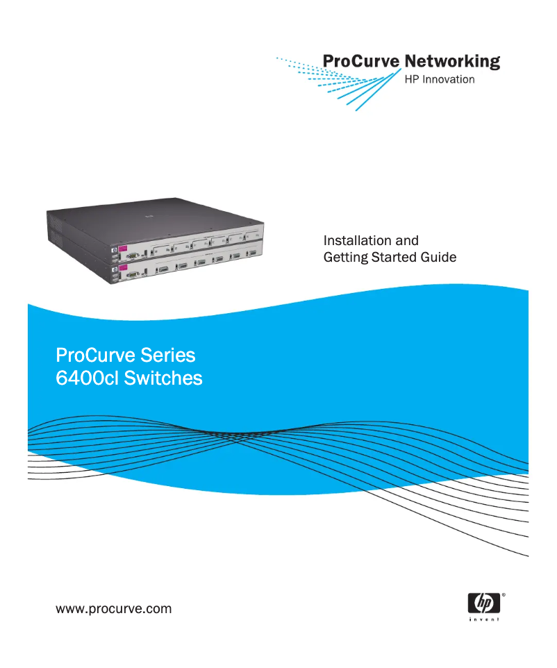Page n°1 - Manuel utilisateur HP ProCurve 6400cl