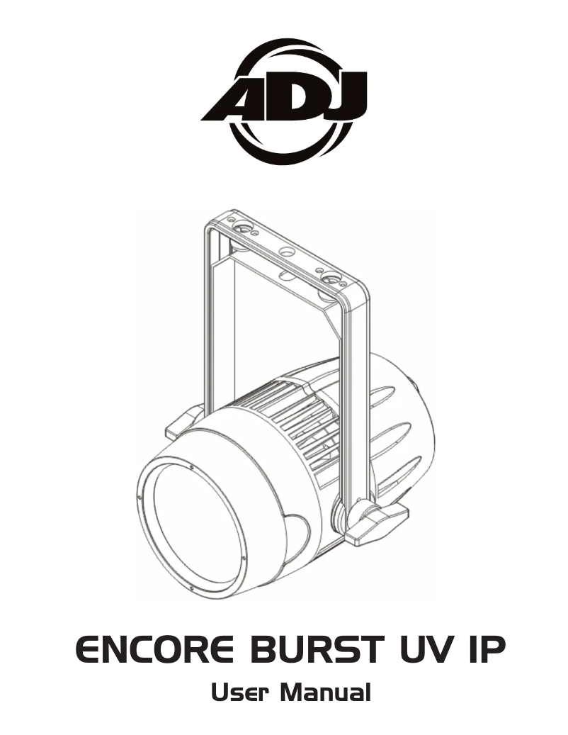 Page n°1 - Manuel utilisateur Adj Encore Burst UV IP