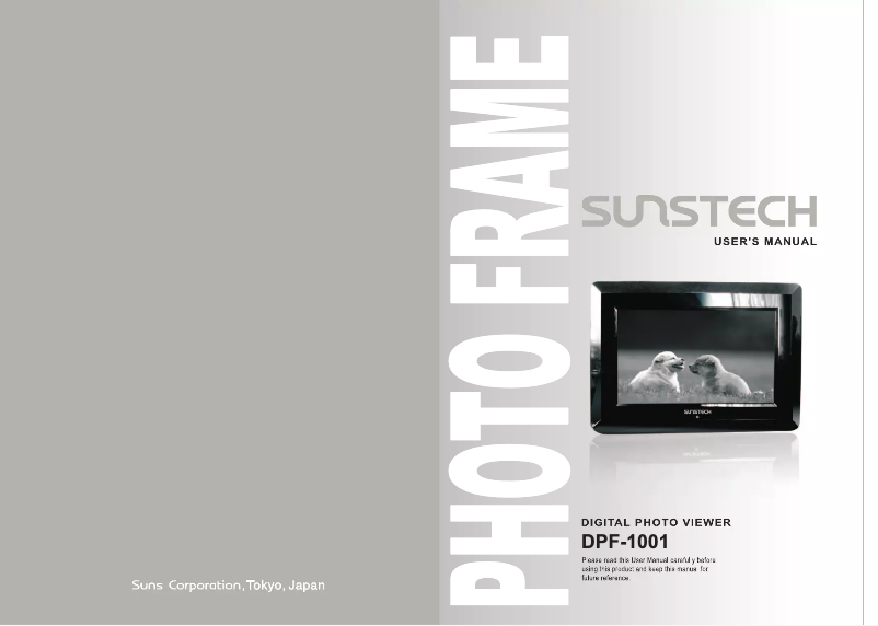 Page 1 de la notice Manuel utilisateur Sunstech DPF1001