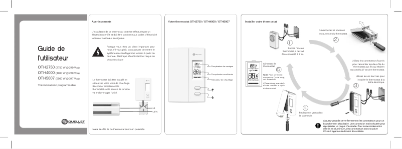 Imagen de la primera página del manual del dispositivo OTH4000