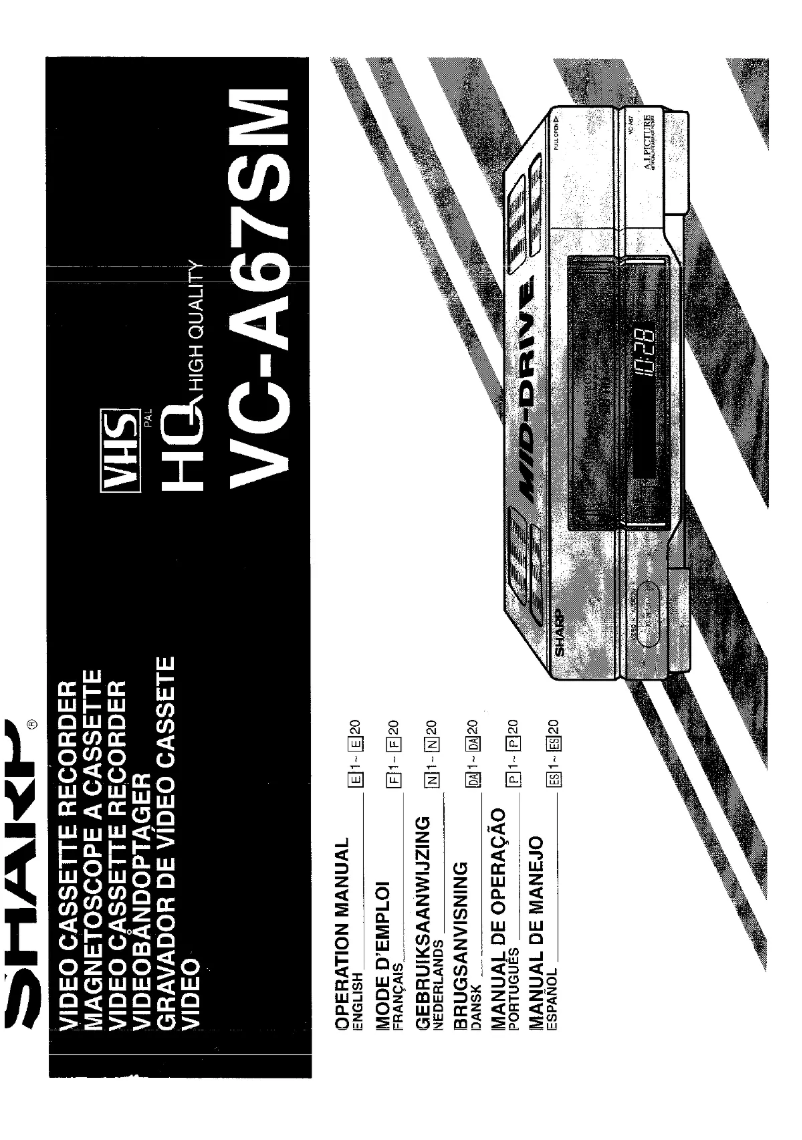 Page n°1 - Manuel utilisateur Sharp VC-A67SM