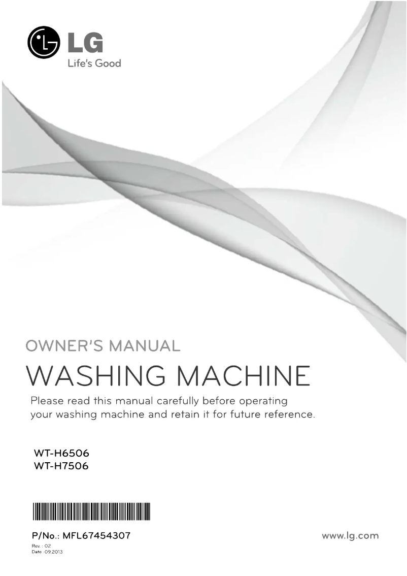 Page n°1 - Manuel utilisateur LG WT-H7506