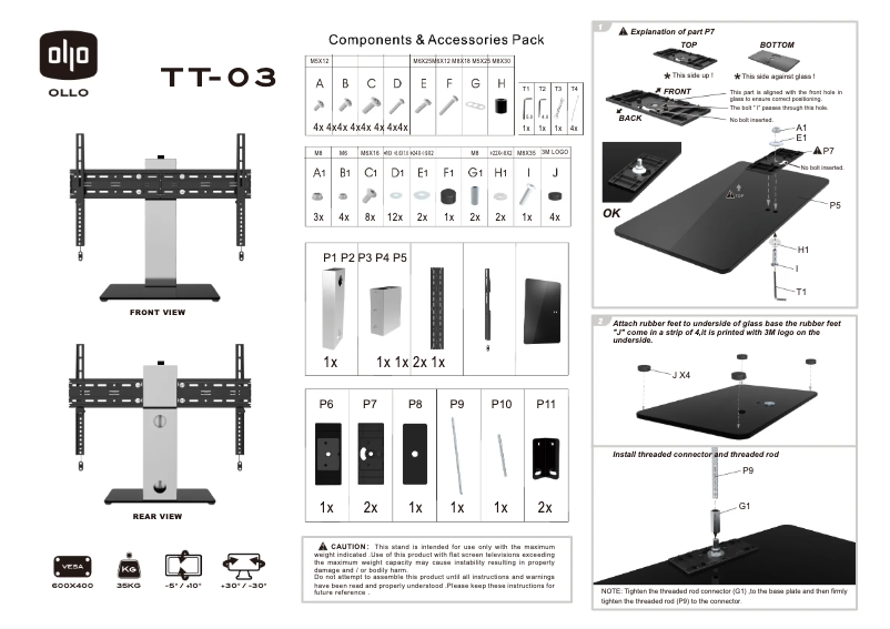 Image de la première page du manuel de l'appareil TT-03