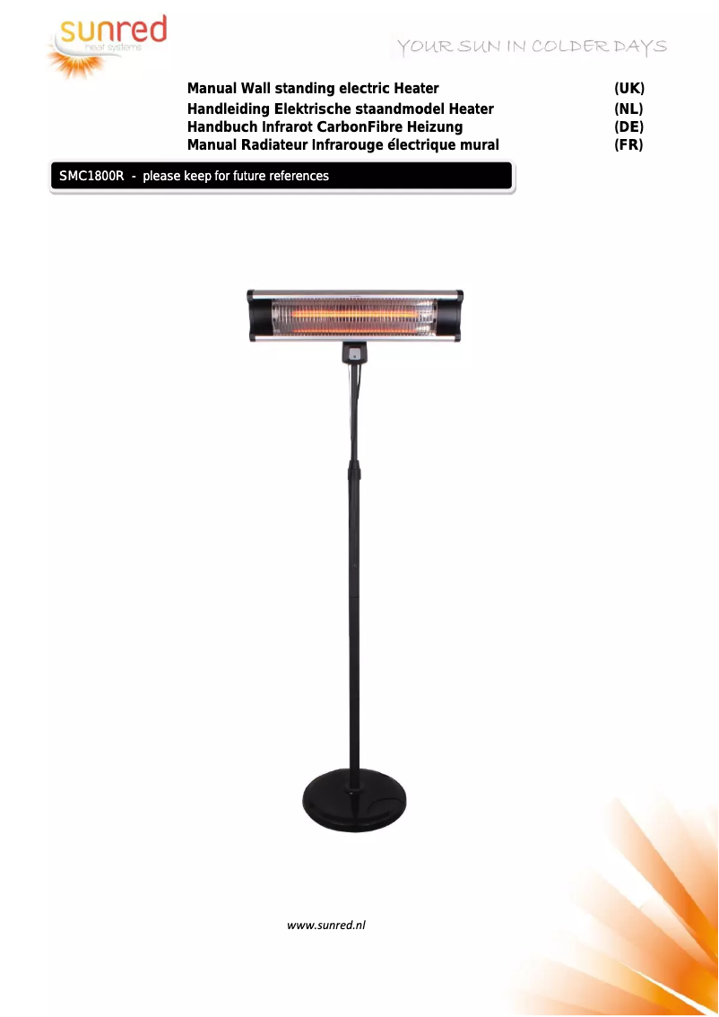 Image de la première page du manuel de l'appareil SMC1800R